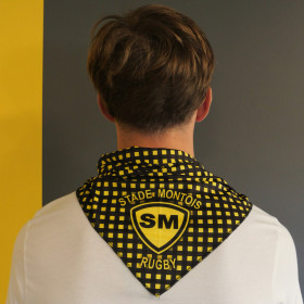 FOULARD VICHY JAUNE ET NOIR