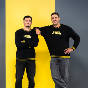PULL NOIR COL ROND (mixte)